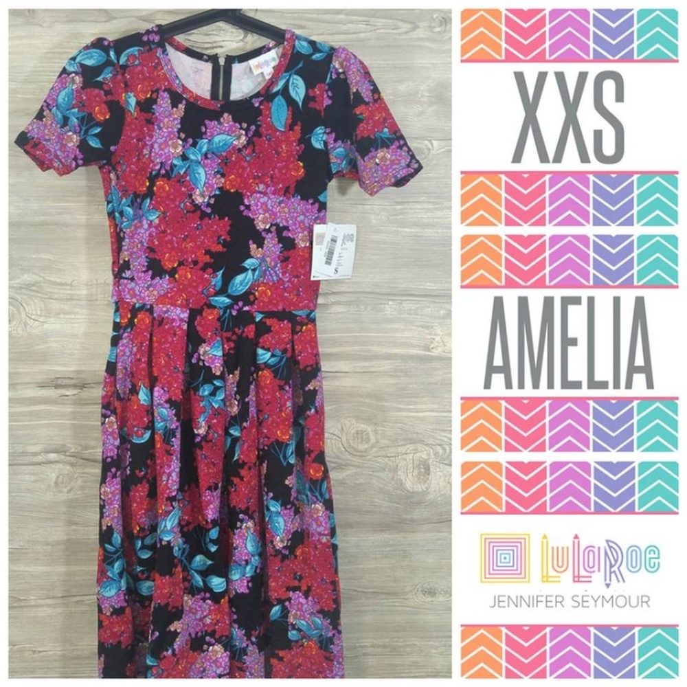 XXS LuLaRoe Amelia Dress